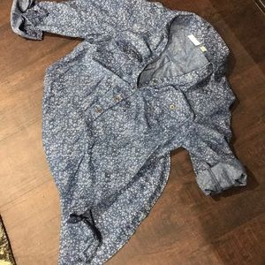 Floral Chambray shift Dress